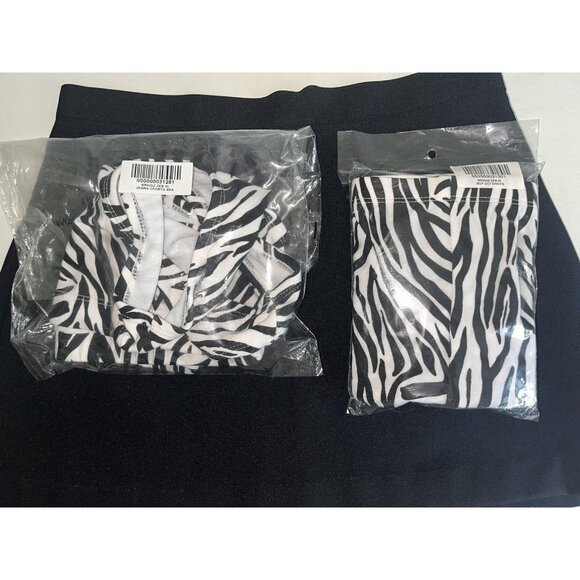 L XL Adult Cheerleader Uniform Outfit Costume 4 Pc 40" Top 29" Skirt HOT Pink - Picture 8 of 11